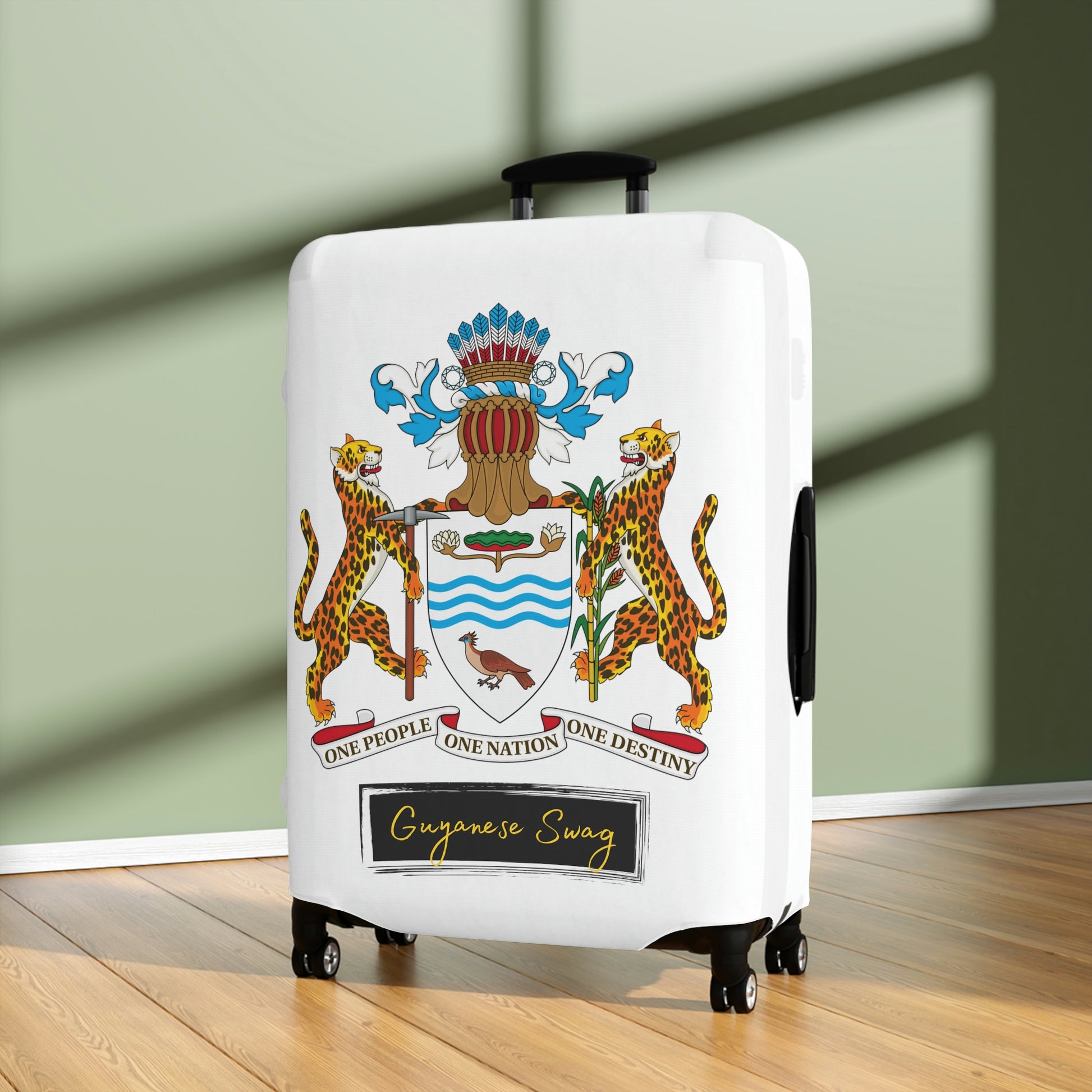 Guyana Coat of Arms Luggage Cover.