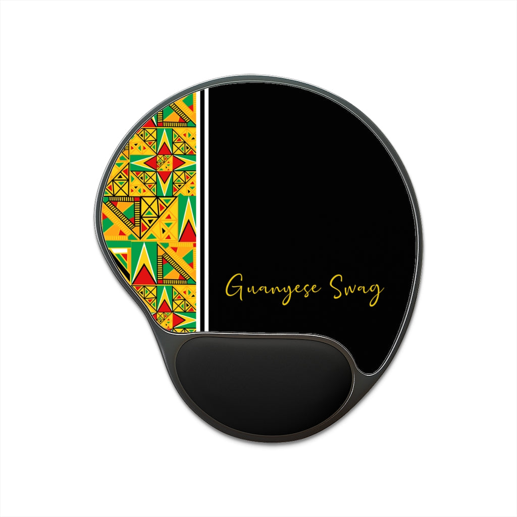 Guyanese Swag Guyana Flag Tribal  Mouse Pad With Wrist Rest.