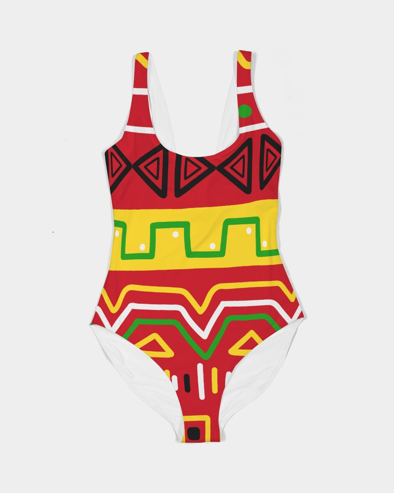 Triangle Guyanese Swag Women's One-Piece Swimsuit.