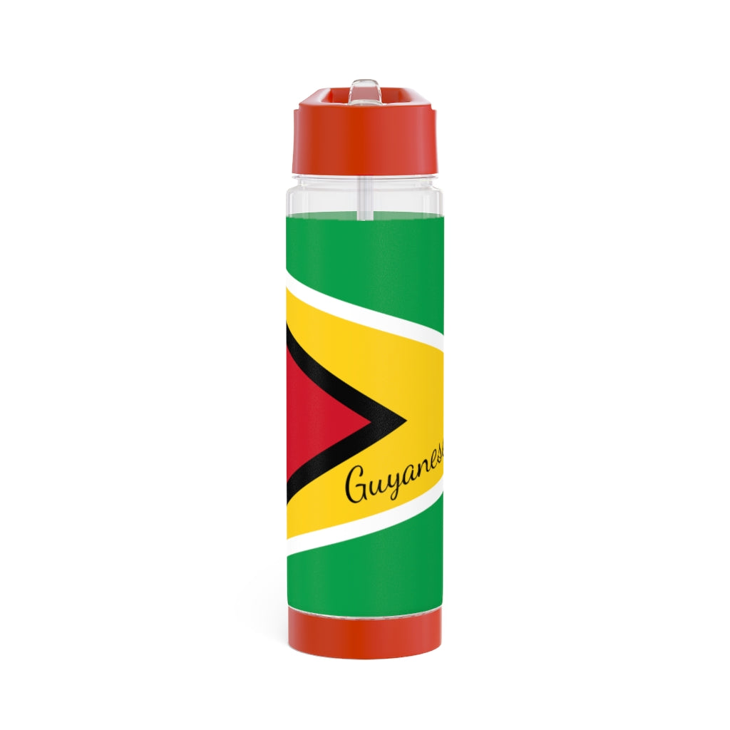 Guyana Flag Infuser Water Bottle.