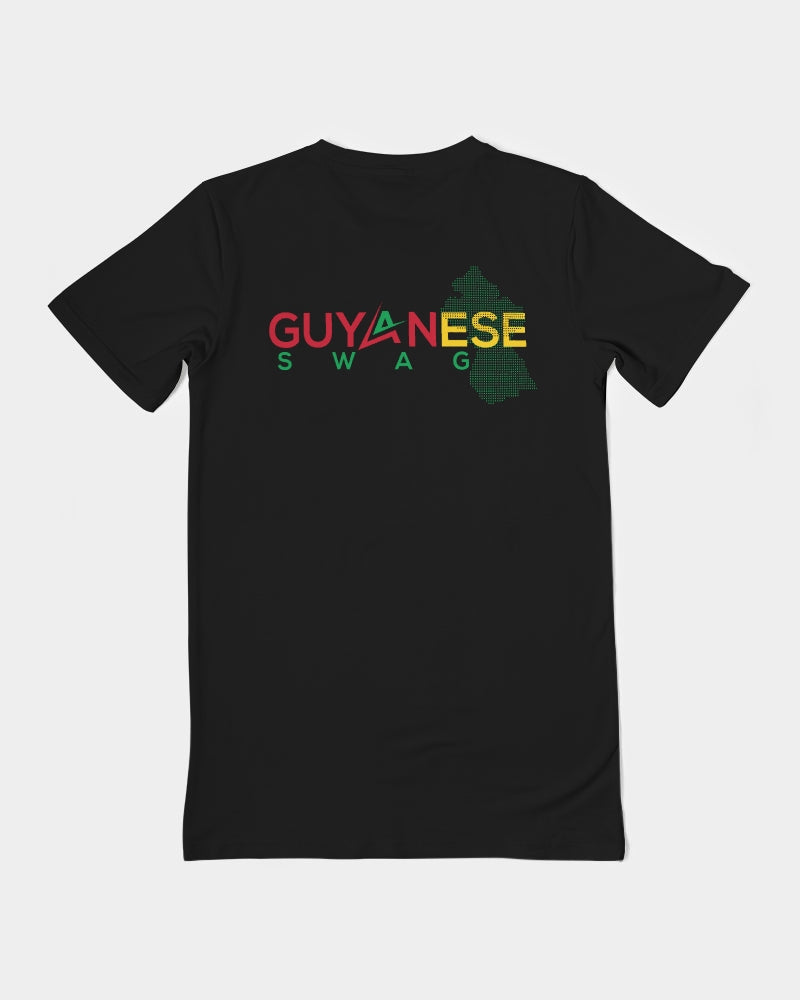 Official Guyanese Swag Guyana Map Logo Black Men's Everyday Pocket Tee.