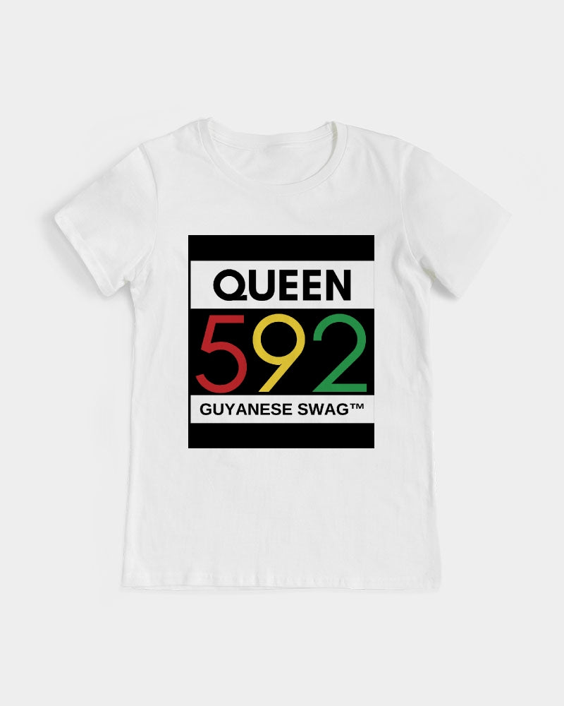 592 Queen Guyanese Swag Short Sleeve Women's Graphic Tee
