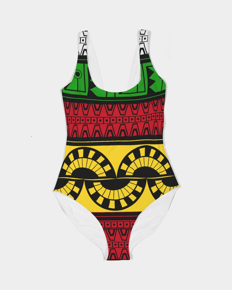 Akawaio Guyanese Swag Women's One-Piece Swimsuit.