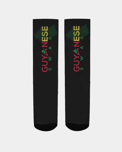 Guyanese Swag Guyana Map Logo Men's Socks