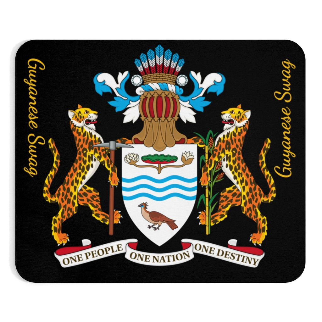 Guyanese Swag Guyana Coat of Arms Mousepad (EU).