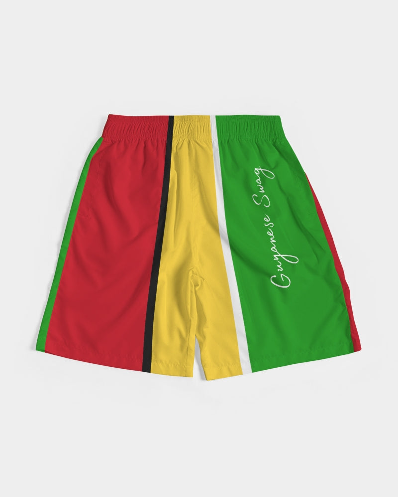 Guyanese Swag Ice Gold Green Men's Jogger Shorts