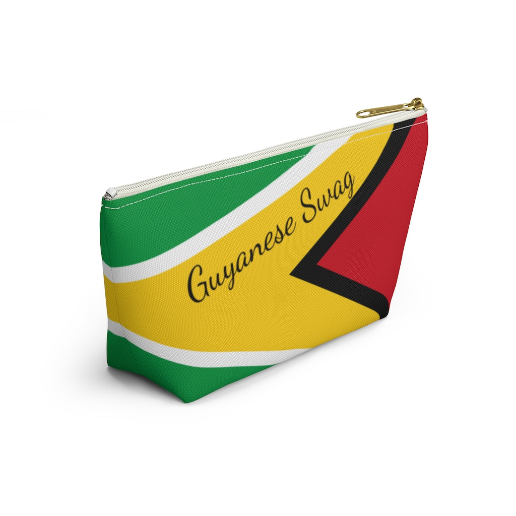 Guyanese Swag Guyana Flag Accessory Pouch w T-bottom.
