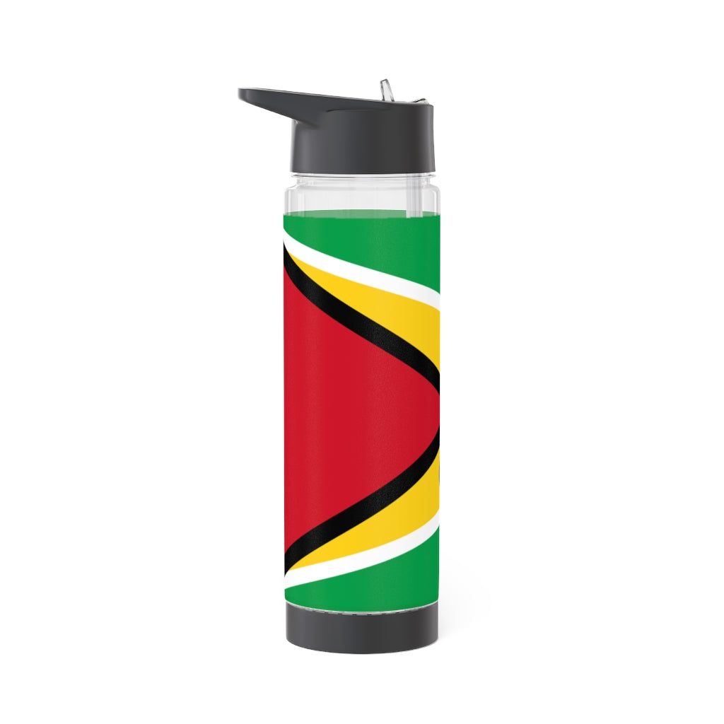 Guyana Flag Infuser Water Bottle.