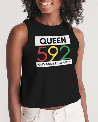 592 Queen Guyanese Swag Women's Cropped Tank - Soft and Comfortable