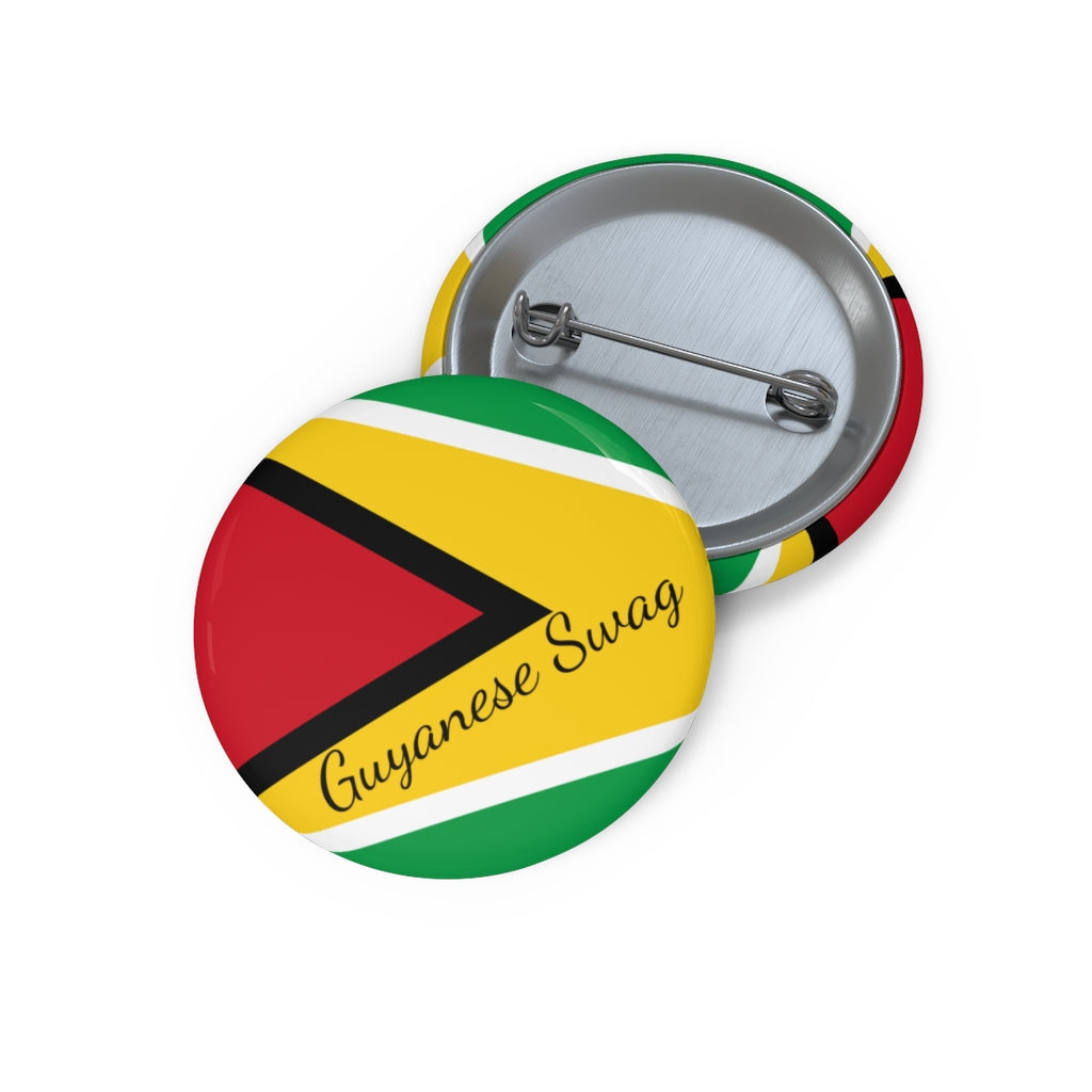 Guyana Flag Pin Buttons.