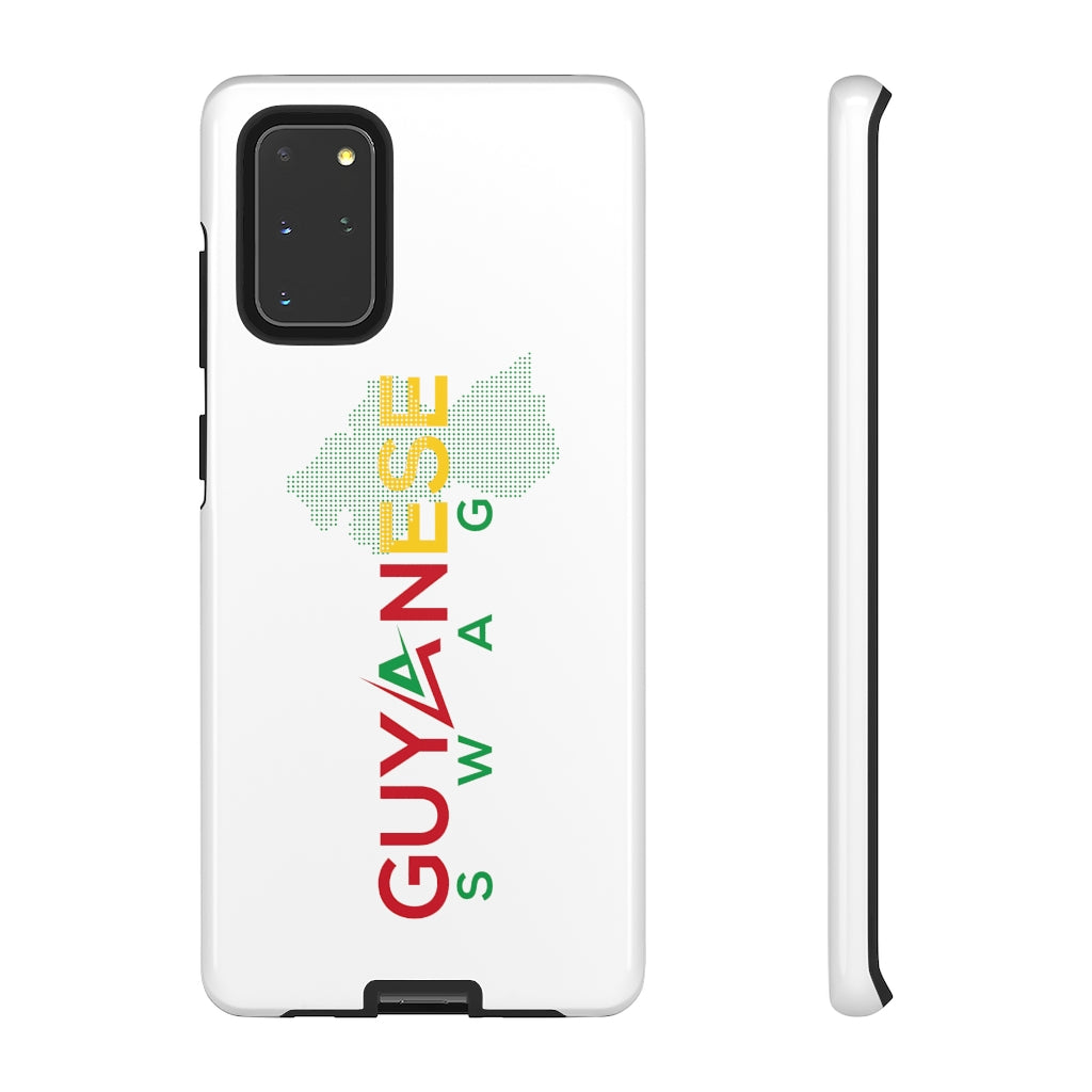 Guyanese Swag Guyana Map Phone Tough Cases (White).