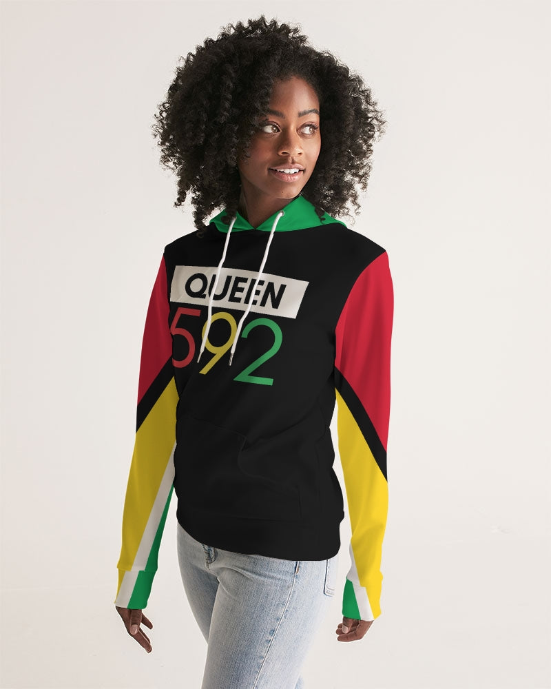 592 Queen Guyanese Swag Long Sleeve Women's Hoodie