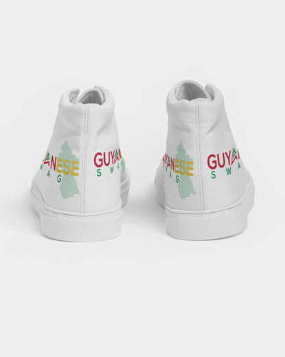 Guyanese Swag Guyana Map Women's Hightop Canvas Sneakers