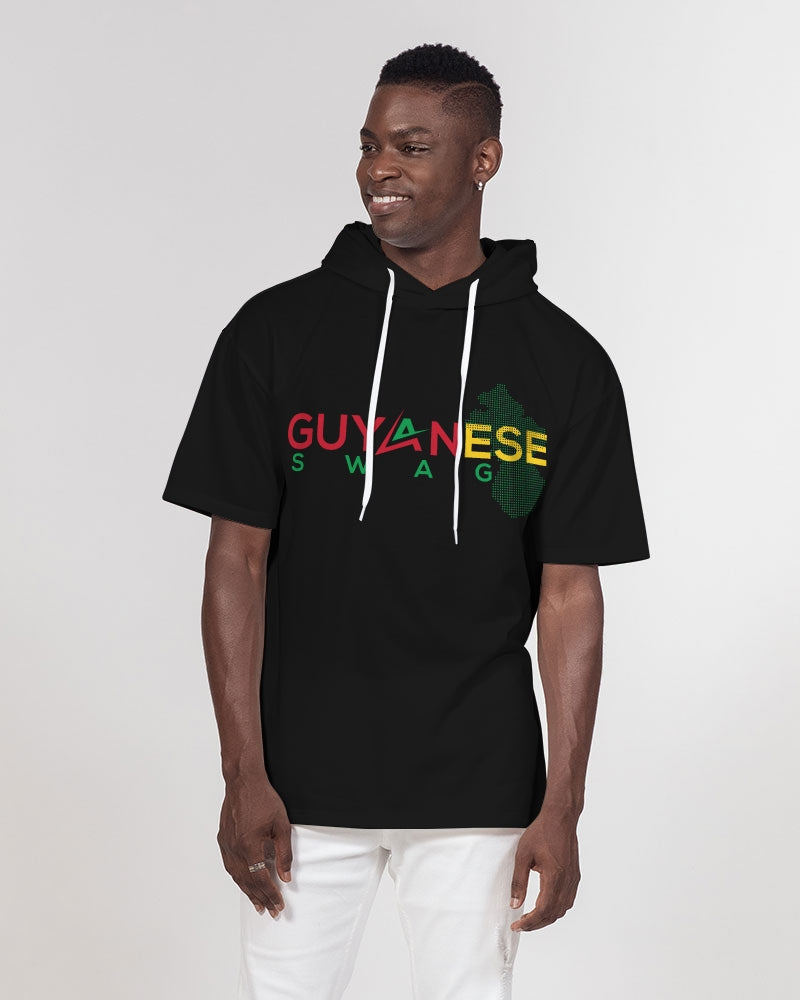 Guyanese Swag Guyana Map Men's Premium Heavyweight Short Sleeve Hoodie