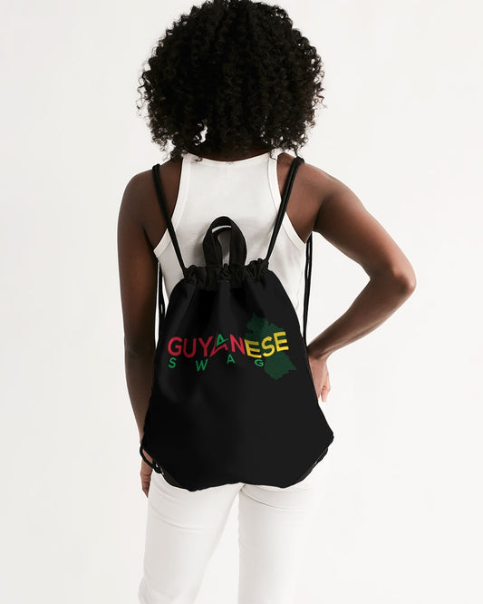 Guyanese Swag Guyana Map Canvas Drawstring Bag