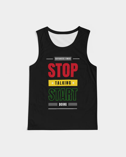 Guyanese Swag™ Stop Talking And Start Doing Men's Sports Tank