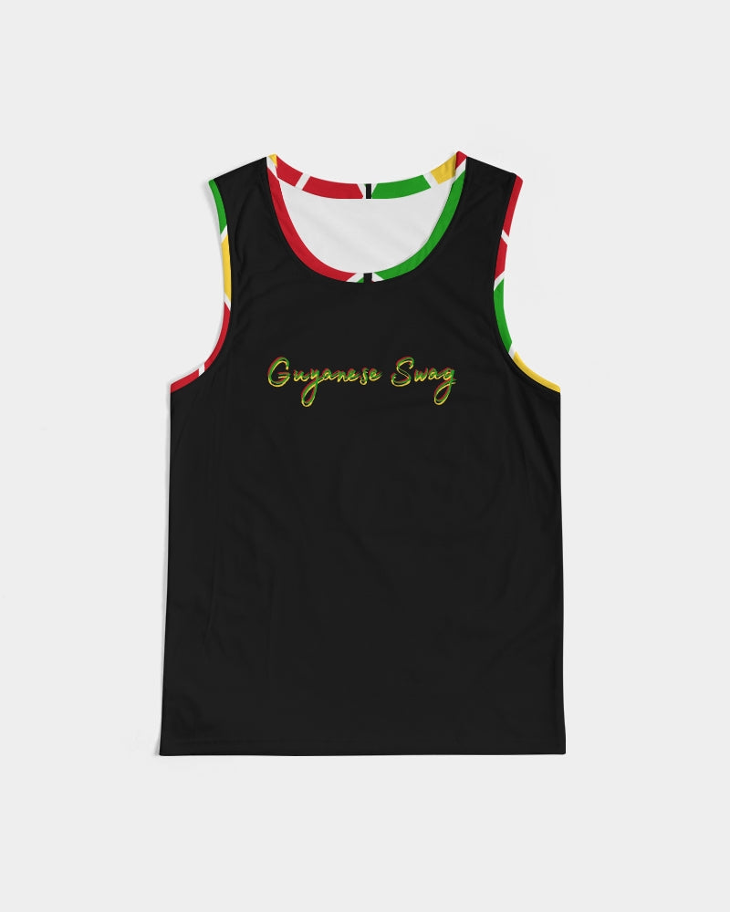 Guyanese Swag Ice Gold Green Men's Sports Tank
