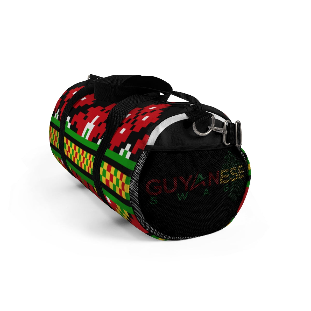 Guyanese Swag Indie Ice Gold Green Duffel Bag.