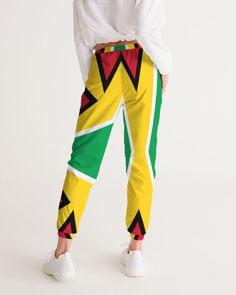 Abstract Guyanese Flag Women's Track Pants