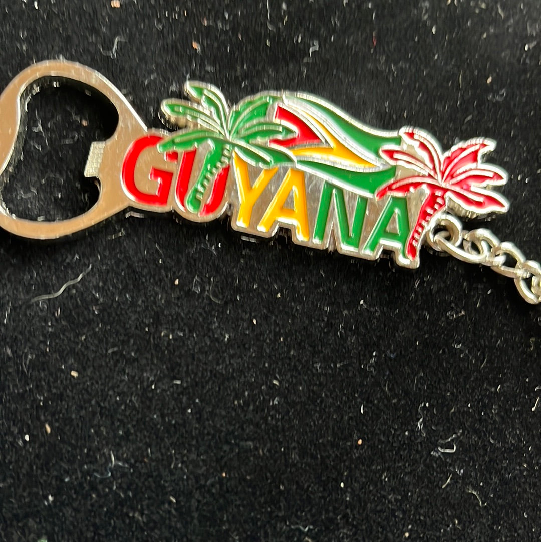 Guyana Palm Tree Key Chain