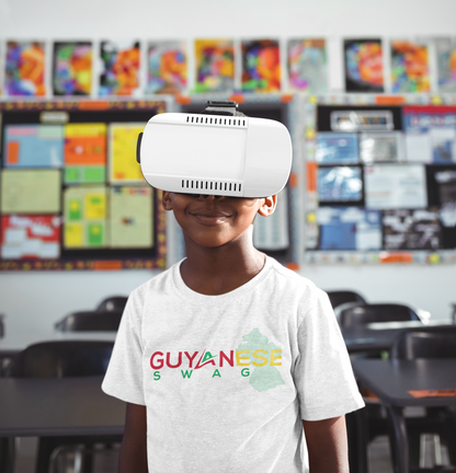 Guyanese Swag Guyana Map Unisex Kids Tee