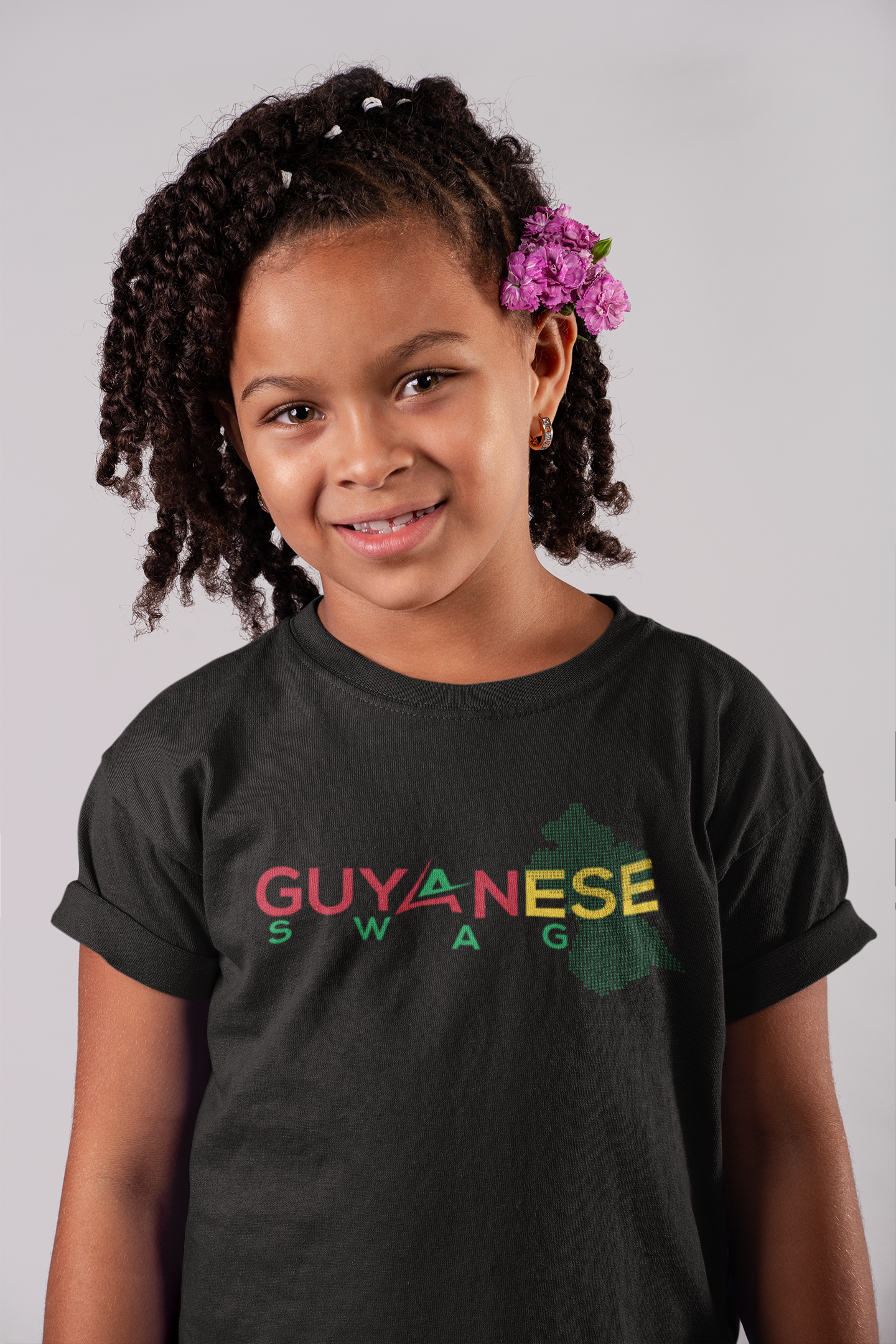 Official Guyanese Swag Guyana Map Unisex Kids Tee