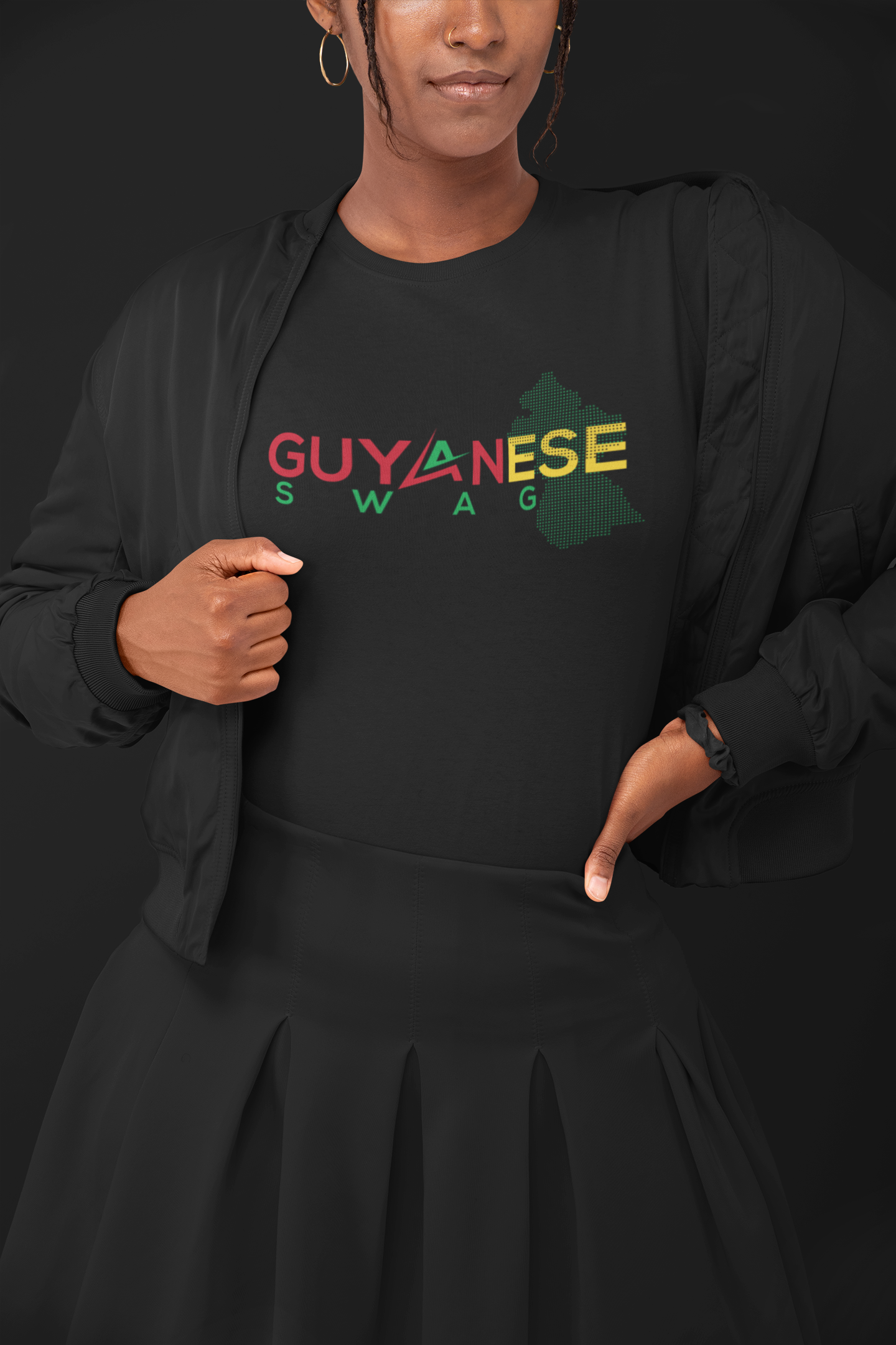 Guyanese Swag Guyana Map Women's Tee