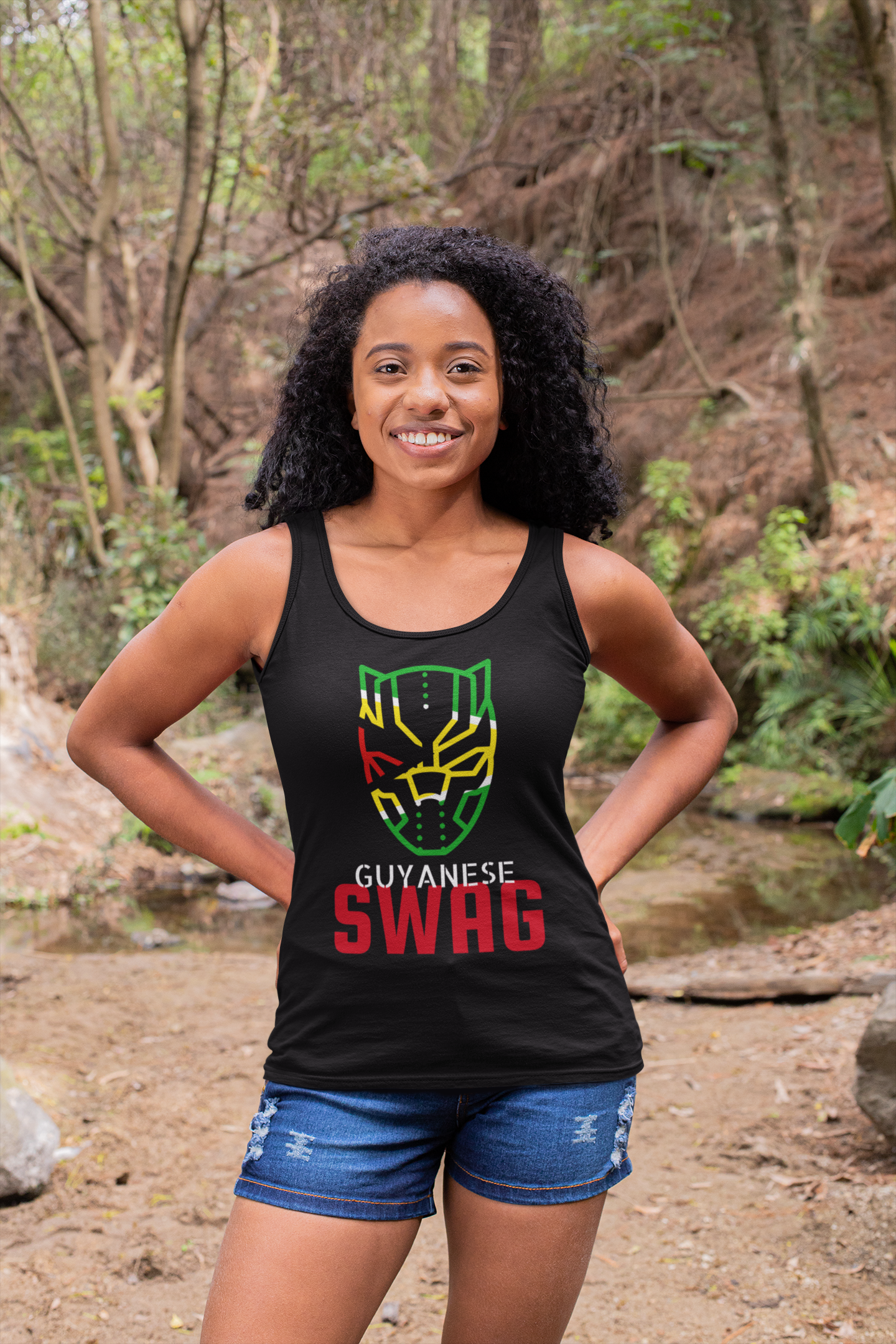 Guyanese Swag Panther Unisex Sleeveless Jersey Tank | Bella + Canvas
