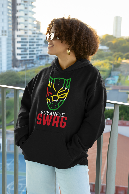Guyanese Swag Panther Long Sleeve Unisex Premium Pullover Hoodie | Lane Seven